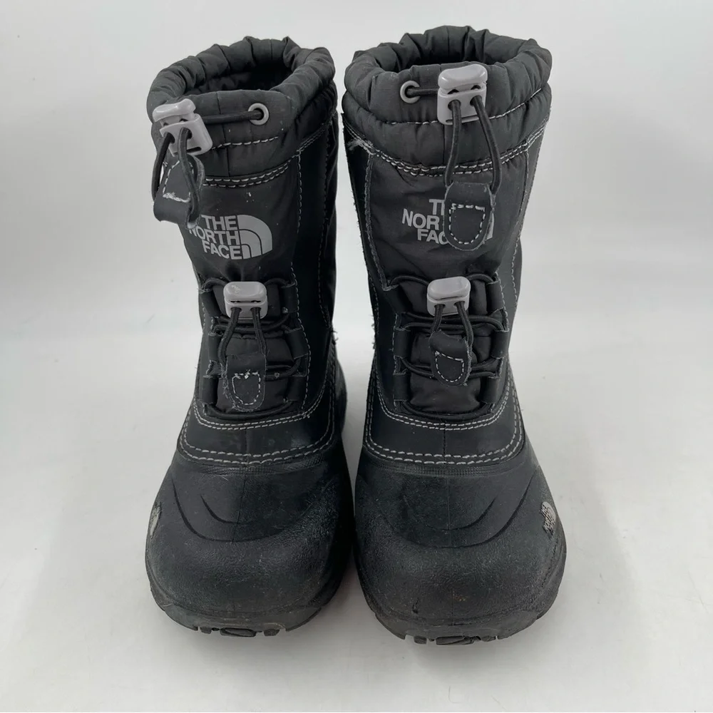The North Face Kids - Size 11 C - Black Waterproof Insulated Winter Snow Boots